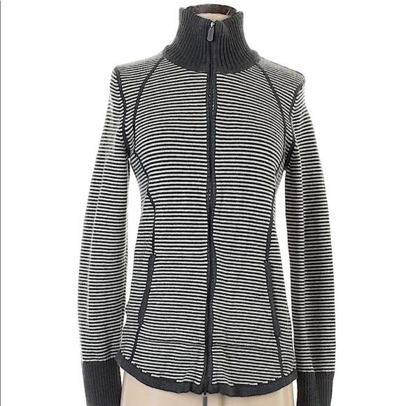Eddie Bauer striped sweater zip up medium - Picture 1 of 10